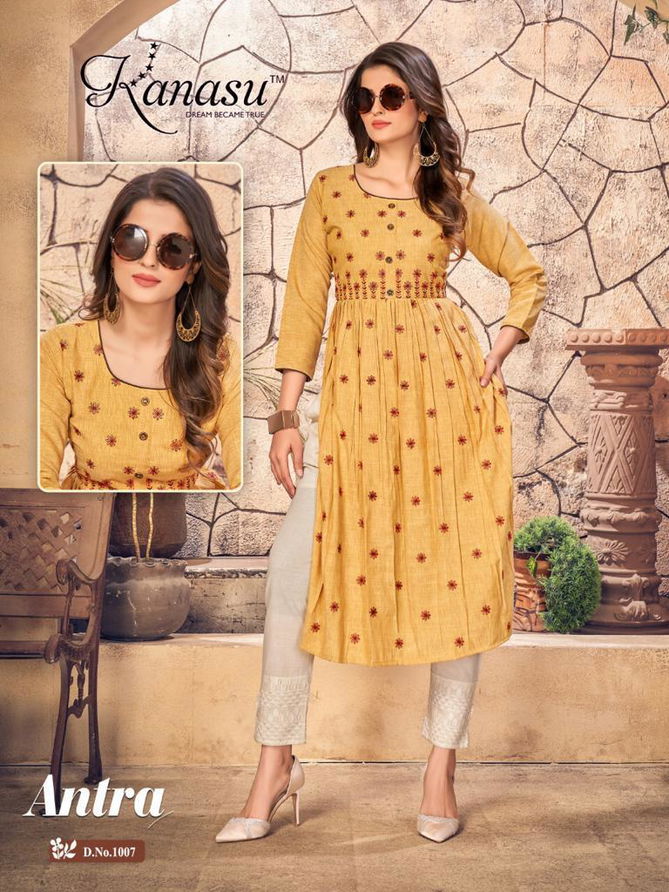 Kanasu Antra New Latest Ethnic Wear Designer Kurti Collection